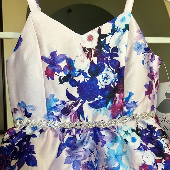 NWT Rare Editions hi-low dress special occasion wedding party size 6 girls - Picture 3 of 9